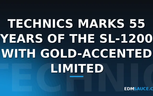 Technics Marks 55 Years of the SL-1200 With Gold-Accented Limited Edition
